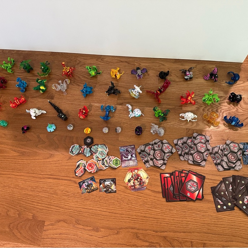 Huge lot of Bakugan toys and trading cards